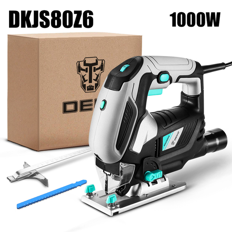 Jig Saw Variable Speed​ Electric Saw with 1 Piece Blades, 2 Carbon Brushes, 1 Metal Ruler, 1 Allen Wrench Jigsaw Power Tool