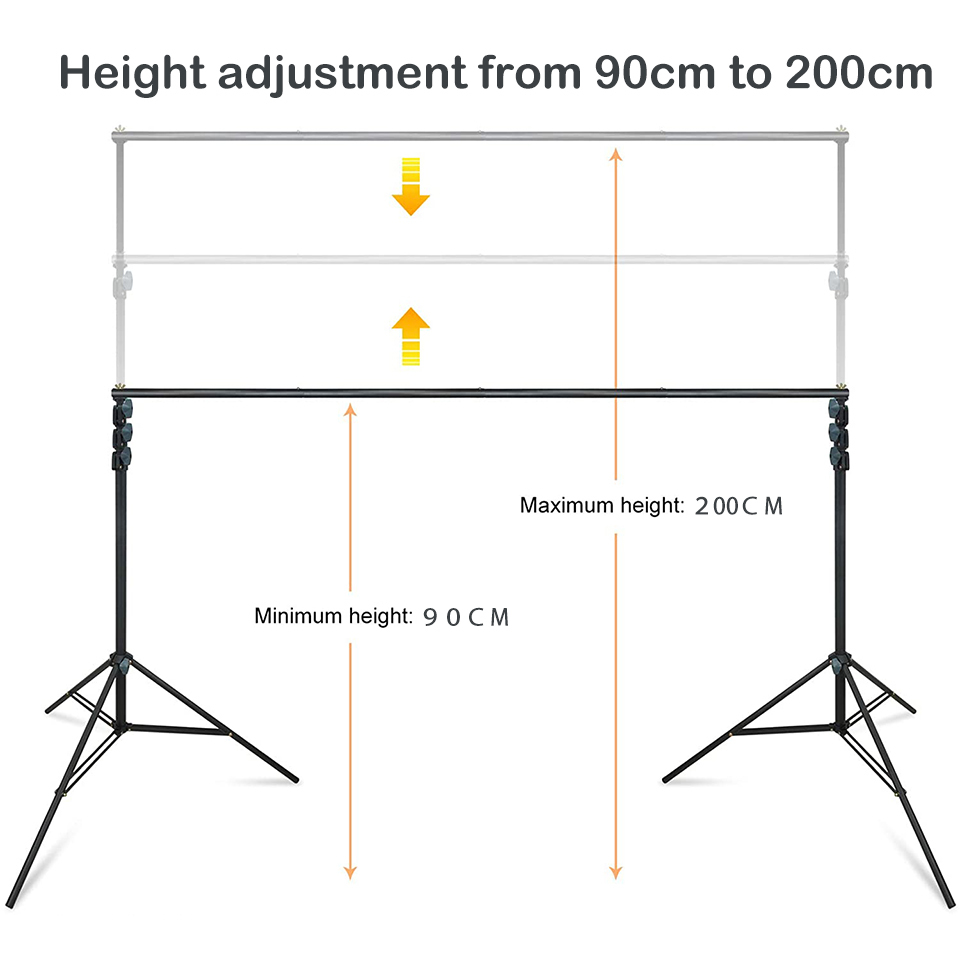 Photography Photo Studio Background Stand Backdrop Chromakey Green Screen Support System Frame Chroma Photobackground for Shoot