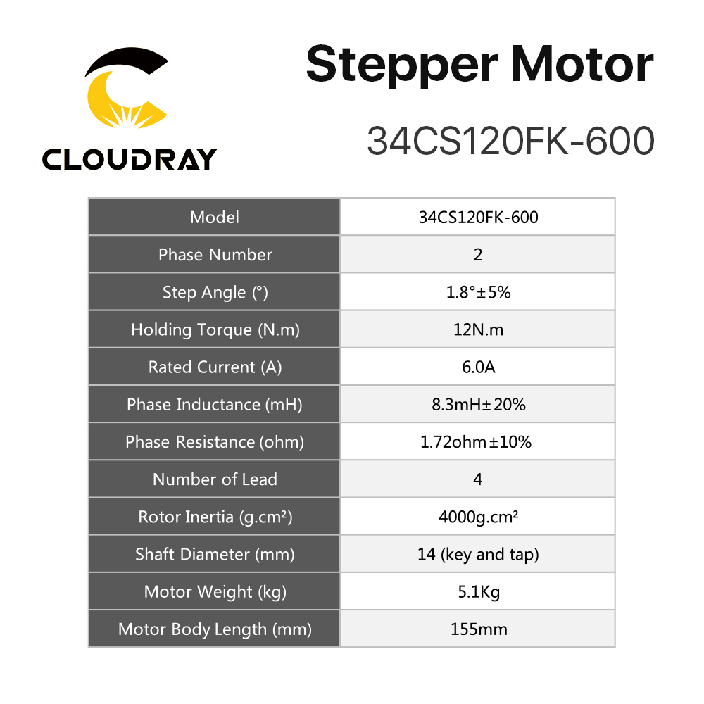 Nema 34 Open Loop Stepper Motor Driver Kit 12N.M 6.0A DM860S 2.4A-7.2A for 3D Printer CNC Engraving Milling Machine