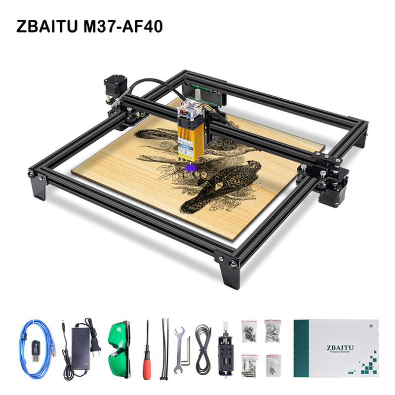 40W 80W Laser Engraving Machine, Wood Leather Cutter Metal Glass Engraver CNC 3D Laser Printer with Fac/Wifi/10W Optical Output