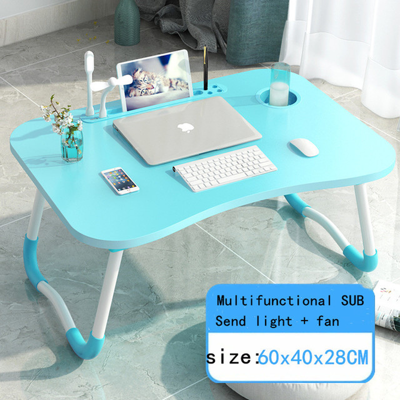 Home Folding Laptop Desk for Bed & Sofa Laptop Bed Tray Table Desk Portable Lap Desk for Study and Reading Bed Top Tray Table