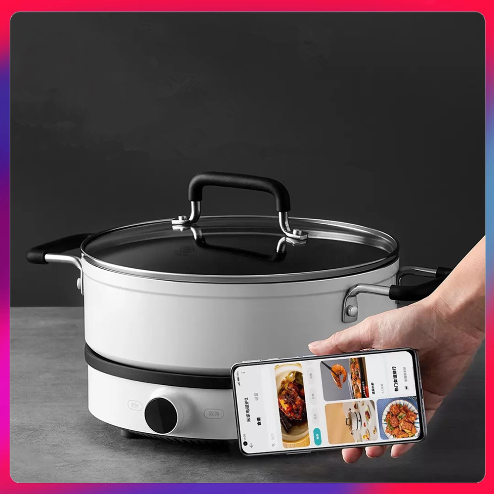 Mijia Smart Induction Cookers Mi Home 2100W Multifunctional OLED Screen Induction Cookers Work with App