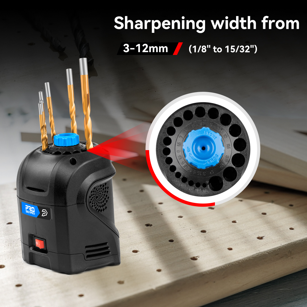 Electric Drill Bits Sharpener 3-12Mm Twist Drill Grinding Machine 95W High Speed Household Automatic Grinding Tools