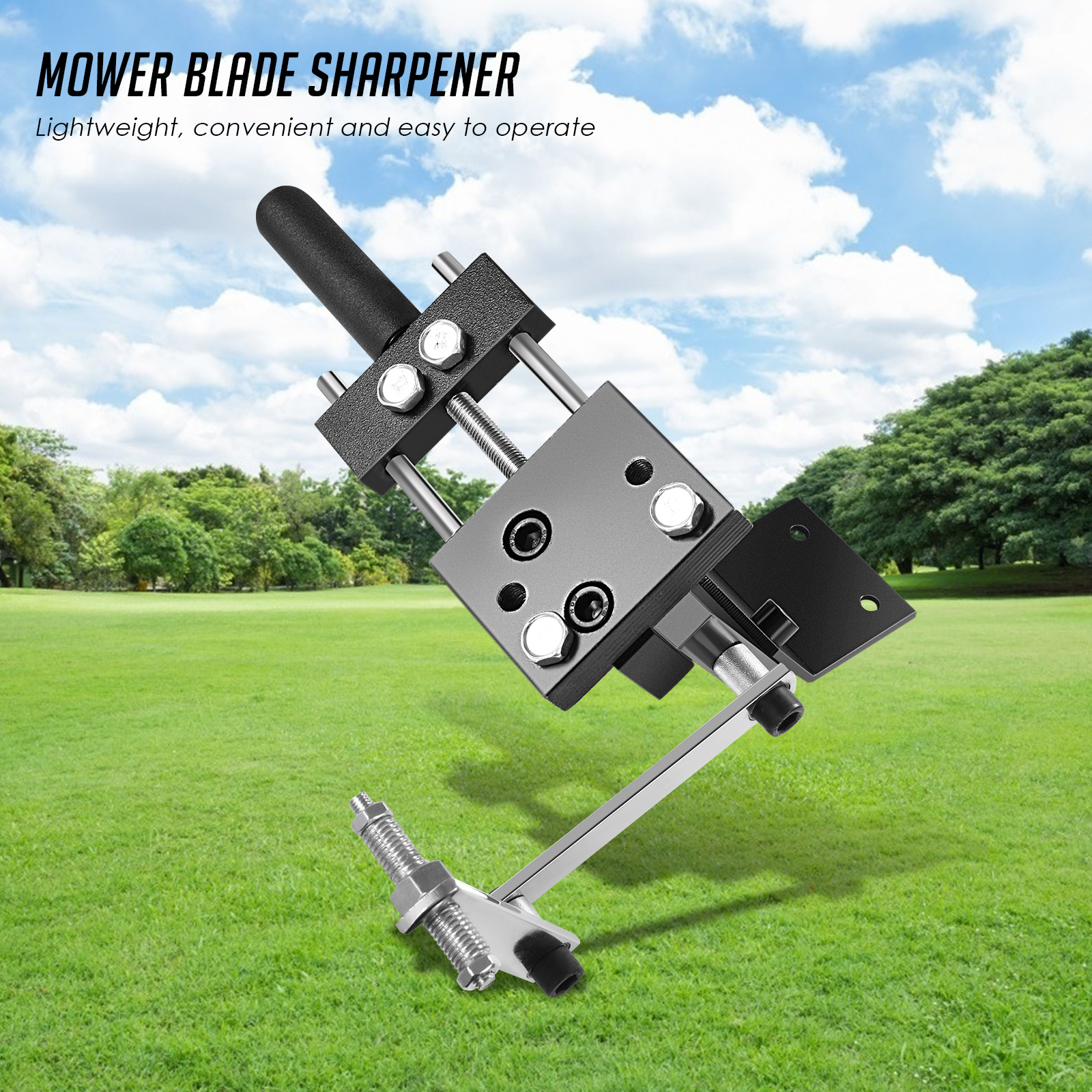 High Quality Mower Blade Sharpener,For 2.75-5.5 Inch/7-14Cm Wide Blades,Adjustable Rotating Bracket,