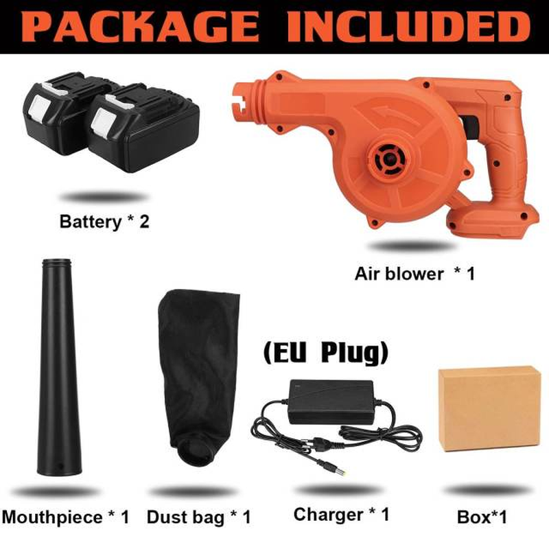 2000W Cordless Electric Air Blower & Suction Handheld Leaf Computer Dust Collector Cleaner Power Tools for Makita 18V Battery