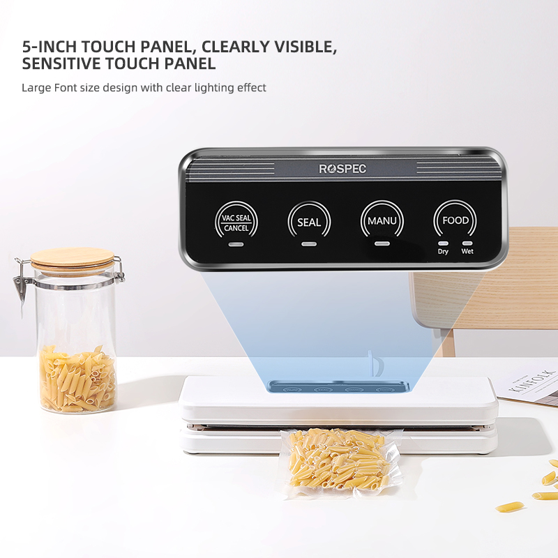 Automatic Vacuum Sealer with Free Vaccum Sealing Bags Packing Machine Food Storage Packer for Dry Wet Food Perservation