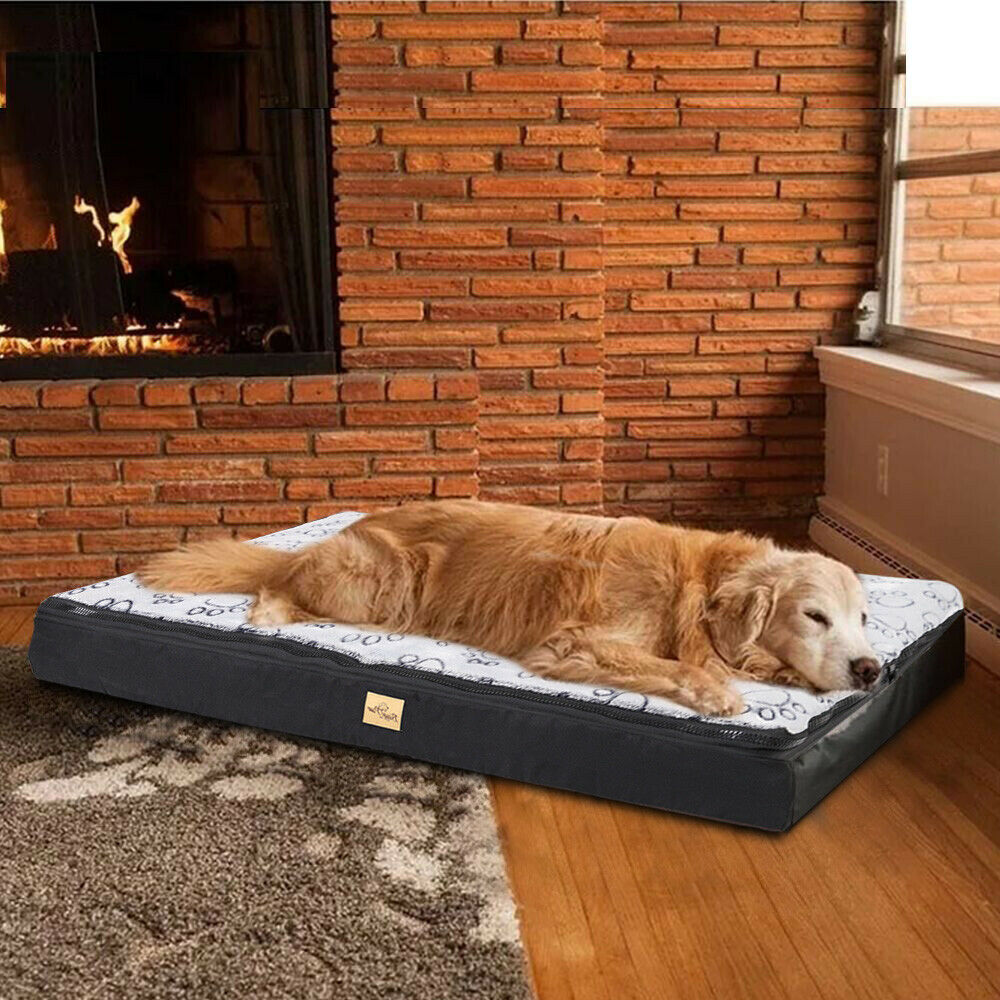 Extra Large Jumbo Dog Pillow Bed Waterproof Pet Cushion Mat Sleep Bed with Removable Cover for Large Dogs