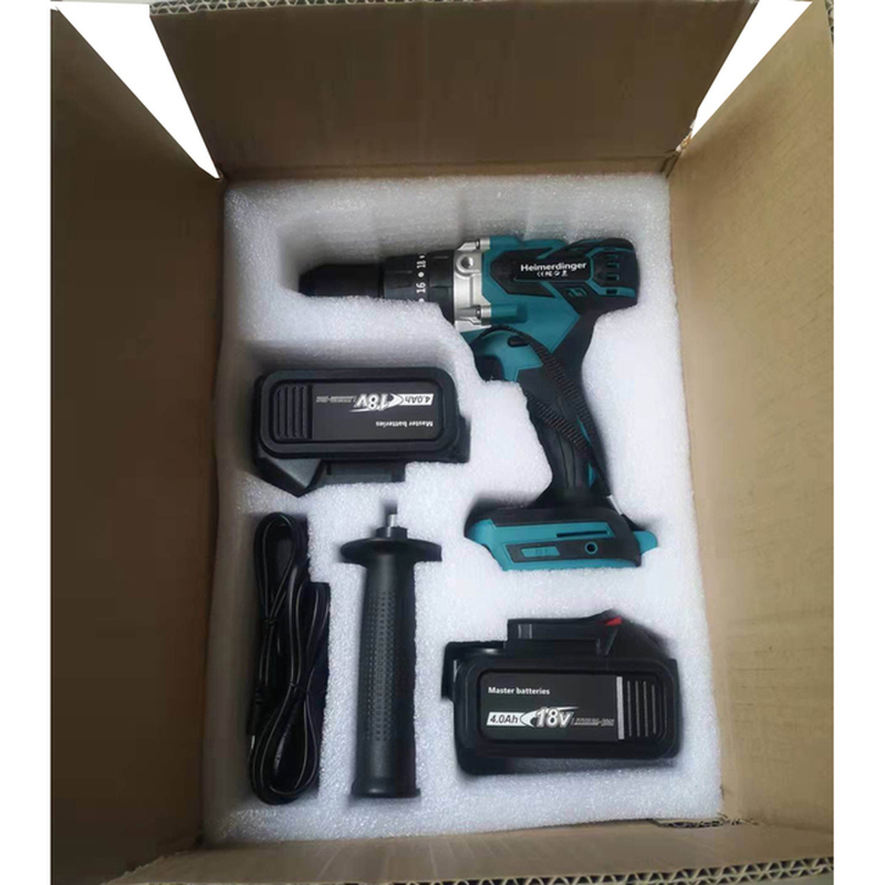 18V 13Mm Cordless Impact Drill 18V 13Mm Brushless Impact Drill 18V Impact Drill 18V Screwdriver Drill with Two Batteries