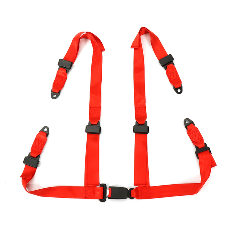 Universal 3 4 Point Fixing Quick Release Racing Car Seat Belt Harness Adjustable Harness Safe Shoulder Strap