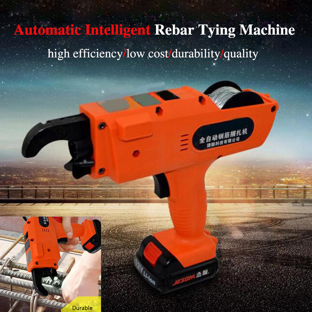 Rebar Tier Binding Machine 12V 3000Mah Automatic Rebar Tying Machine Cordless Wire Lithium Battery