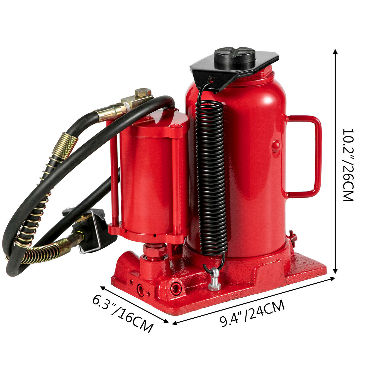 Bottle Jack 20 Tonnes Bottle Jack Maximum Pressure 200PSI Hydraulic Bottle Jack Pneumatic Independent Cylinder Car Lift