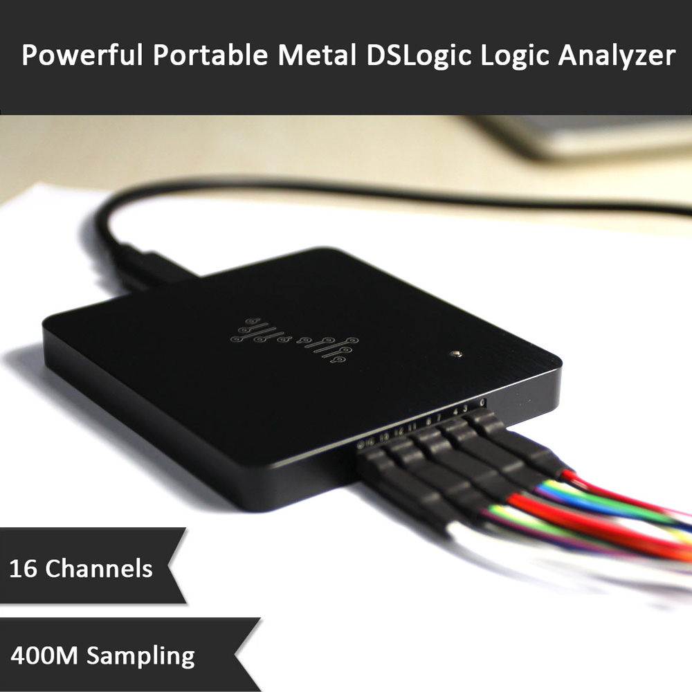 Portable Metal Dslogic Logic Analyzer 16 Channels 100Mhz Usb-Based Debugging Logic Analyzer