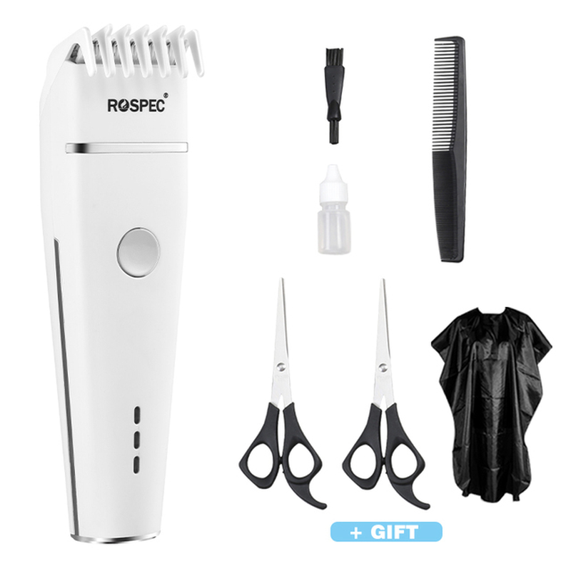 ROSPEC USB Electric Hair Clippers Trimmers for Men Adults Kids Cordless Rechargeable Hair Cutter Machine Professional