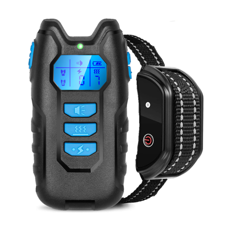 Electric Dog Training Collar with LCD Display Vibration Anti-Bark Control Rechargeable Remote Waterproof Collar for Dogs