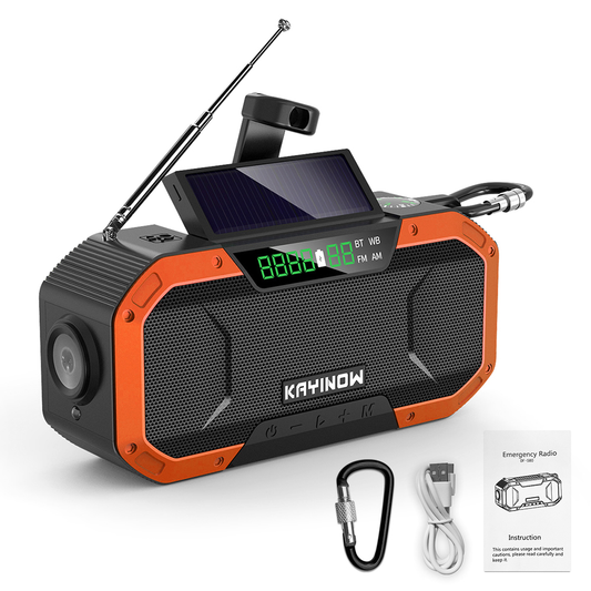 Emergency Solar Hand Crank Radio 5000Mah Power Bank Charger Flash Light Outdoor Camping Survival Radio Outdoor Survival