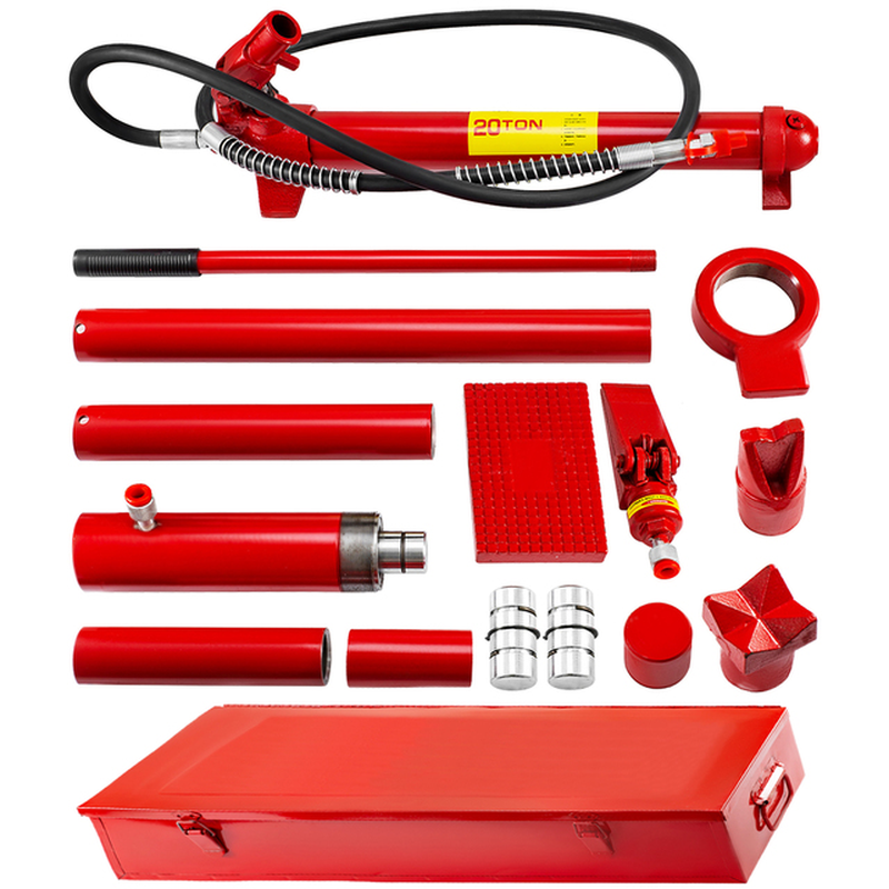 Porta Power Hydraulic Jack Kit 6/10/12/20 Ton Sheet Metal Correction Automotive Frame Shape Repair Separation Jack Tools