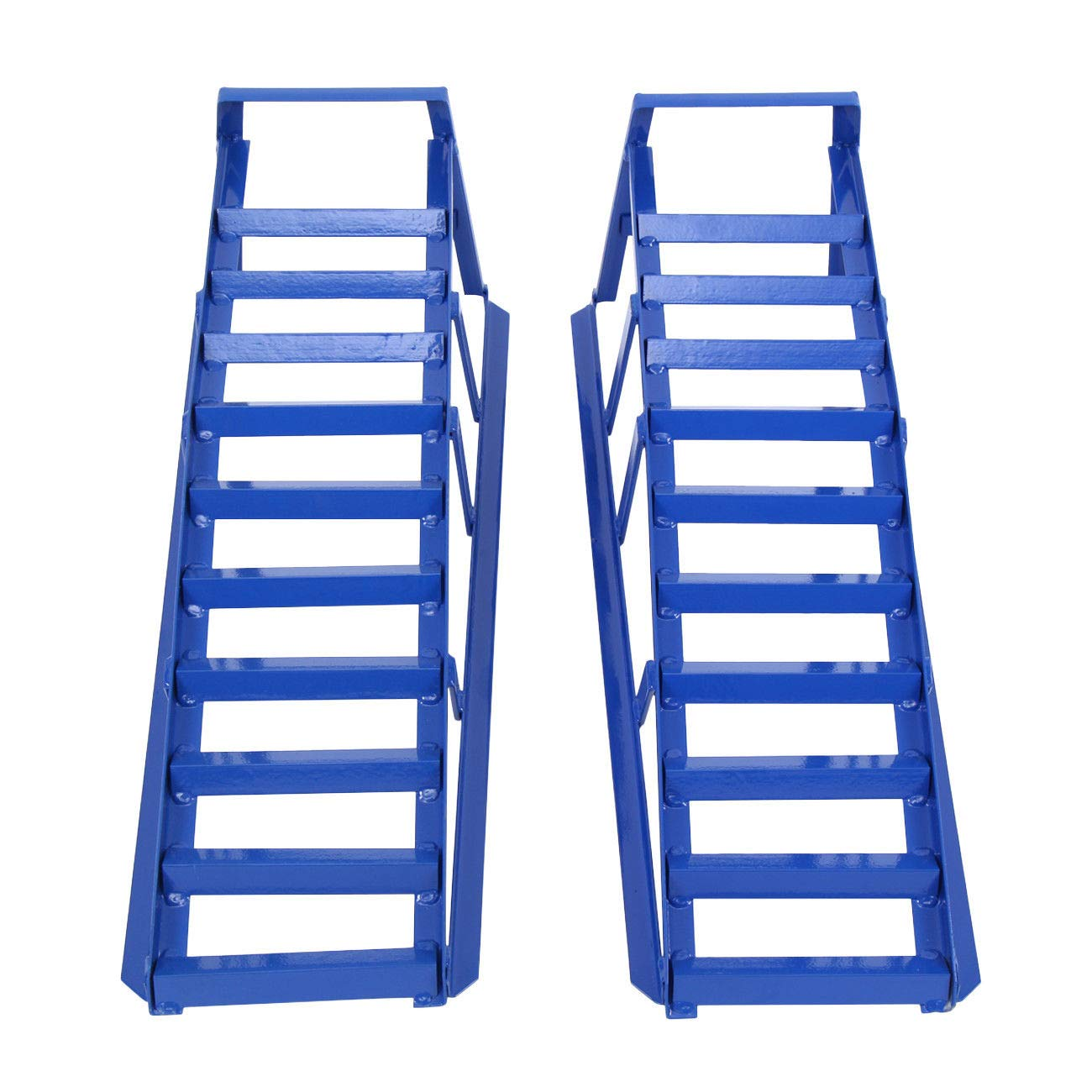 2Ton Steel Car Access Ramps Loading Ramp Heavy Duty Maintenance Lifting Equipment Blue