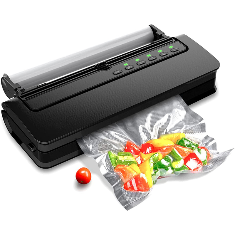 Professional Vacuum Sealer Dry and Wet Food Vacuum Sealer Machine with Vacuum Sealing Bag Roll Built-In Cutter and Stand