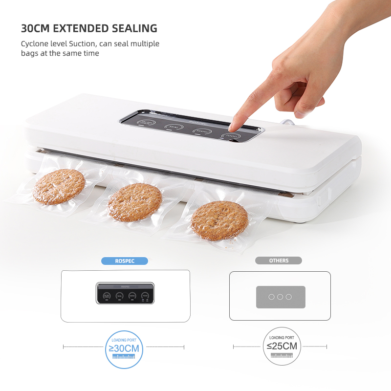 Automatic Vacuum Sealer with Free Vaccum Sealing Bags Packing Machine Food Storage Packer for Dry Wet Food Perservation