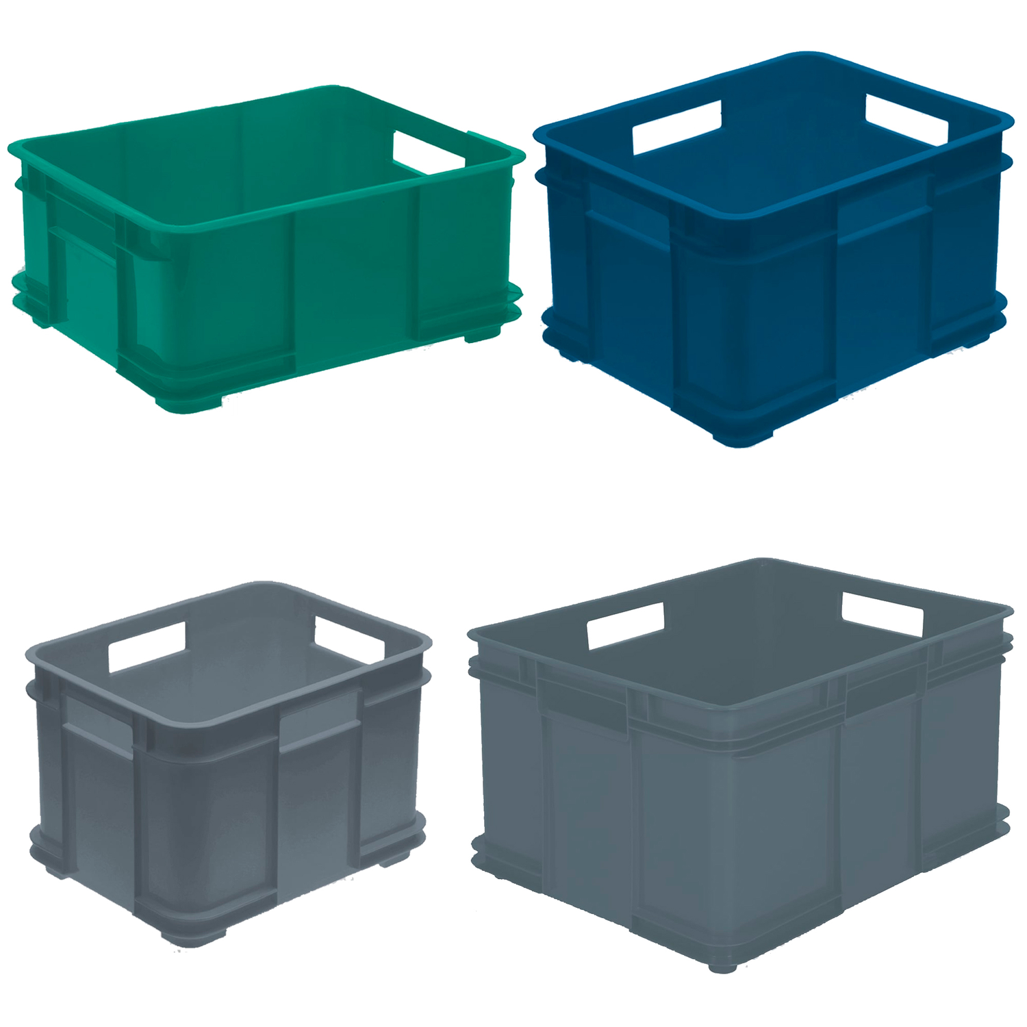 ECO BRUNO  Storage Boxes (16L a 54L) Organic Eurobox Storage Box in Various Colors