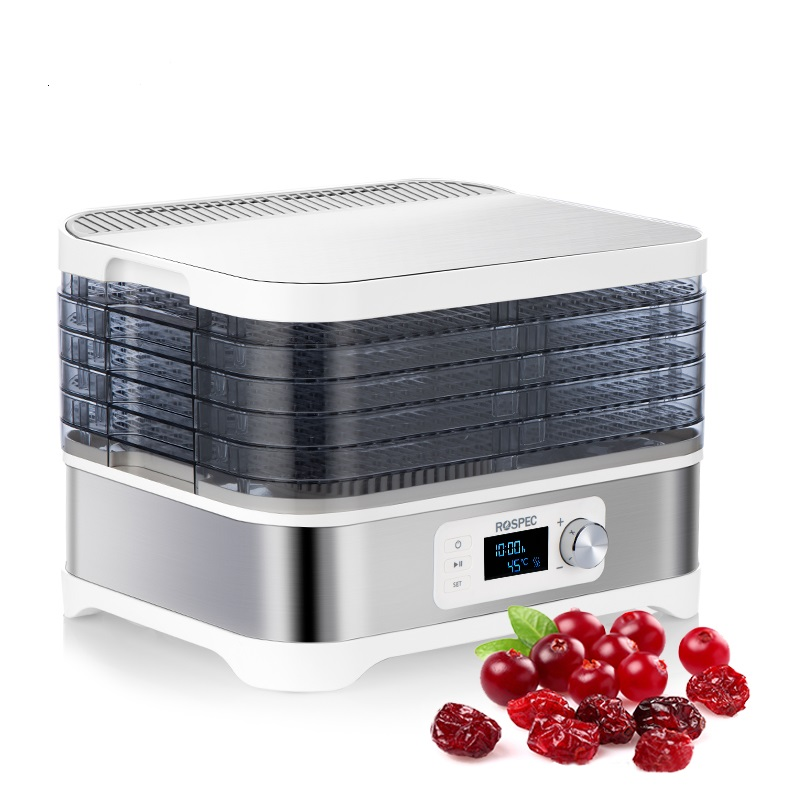 Household Food Processor Fast Food Dehydrator Stainless Steel Drying Machine Electric Air Dryer Drying Fruit Meat Fruit