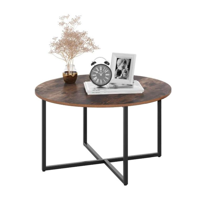 Table70*70*40Cm round Modern Coffee Table Wood Tea Coffee Service Desk Living Room Living Room Table HWC