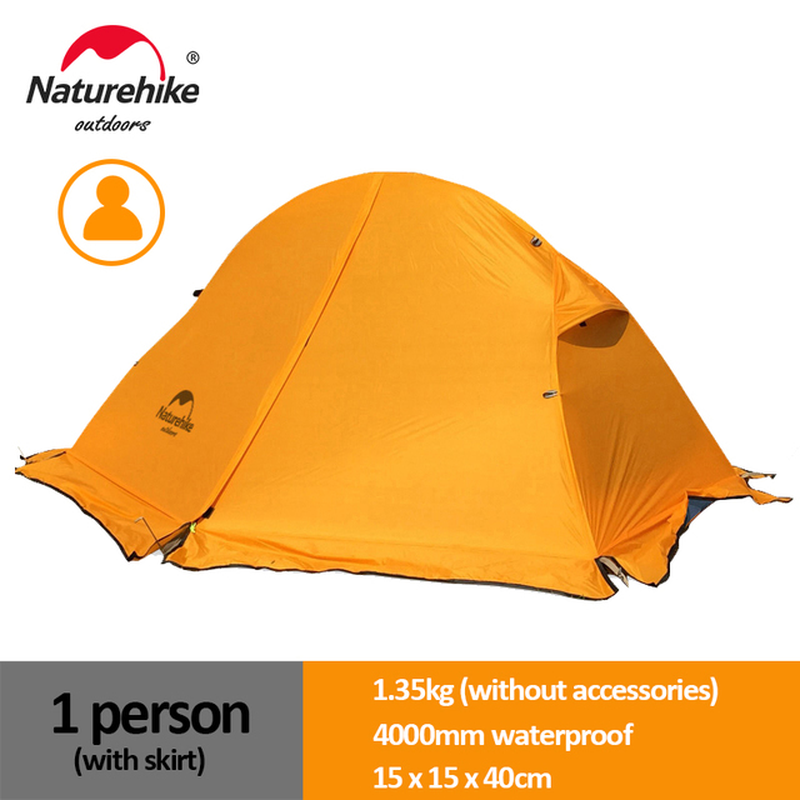 Cycling Tent 1 Person Ultralight Backpacking Tent Double Layer Fishing Beach Tent Outdoor Travel Hiking Camping Tent