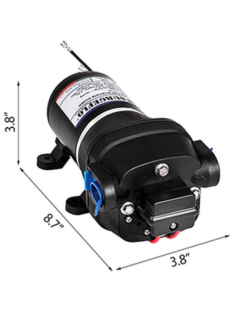 12V Diaphragm Water Pump FL-30/40 Water Pressure Pump 17L/Min High Pressure Self Priming Booster Pump Thermal Protection