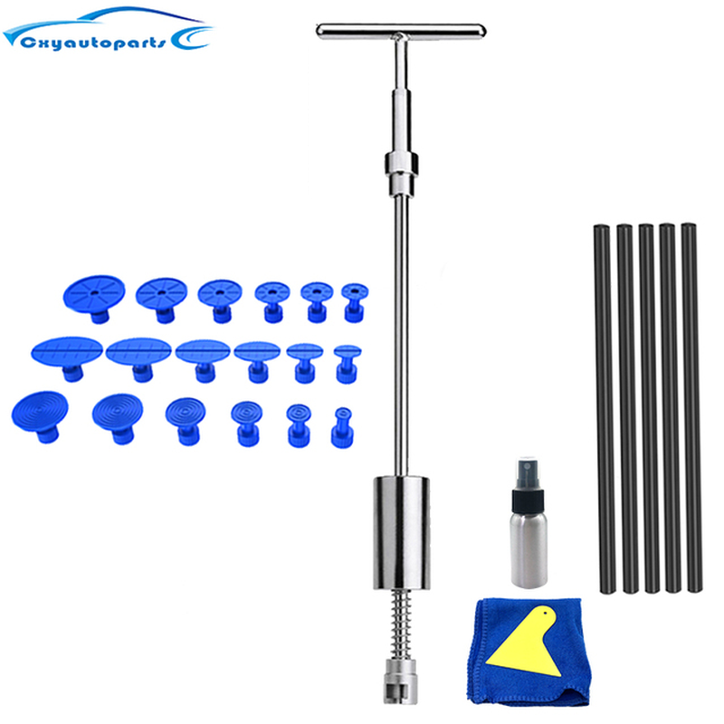 Car Dent Repair Puller Tool Slide Reverse Hammer Auto Dent Removal 18+Suction Cups for Hail Damage Mechanical Workshop Tools