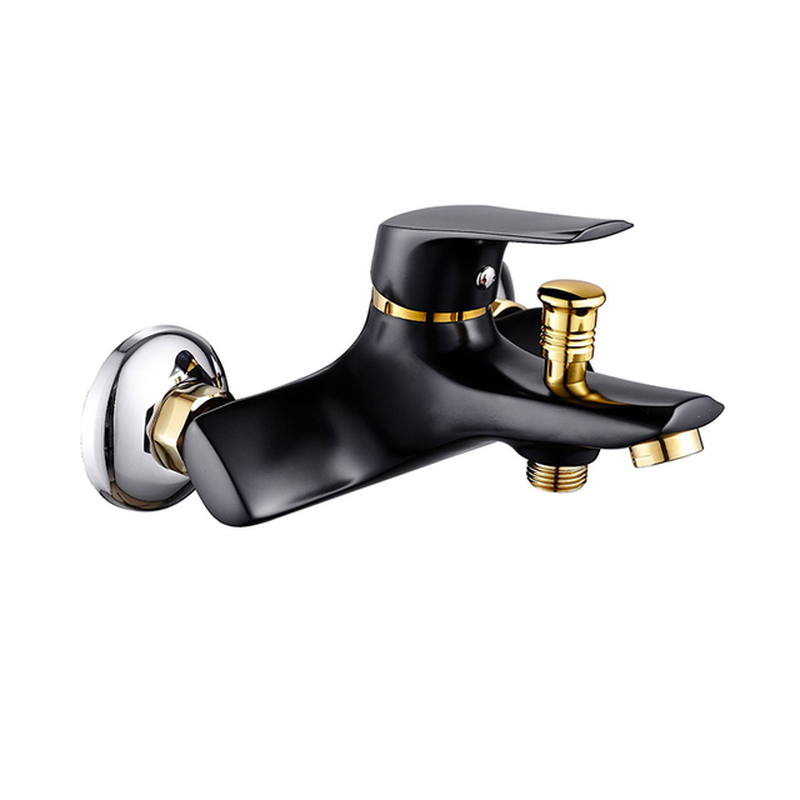 Matte Black Shower Faucets Wall Mount Bathroom Shower Faucets Bathtub Faucet Mixer Tap Shower Mixer Valve Control Valve