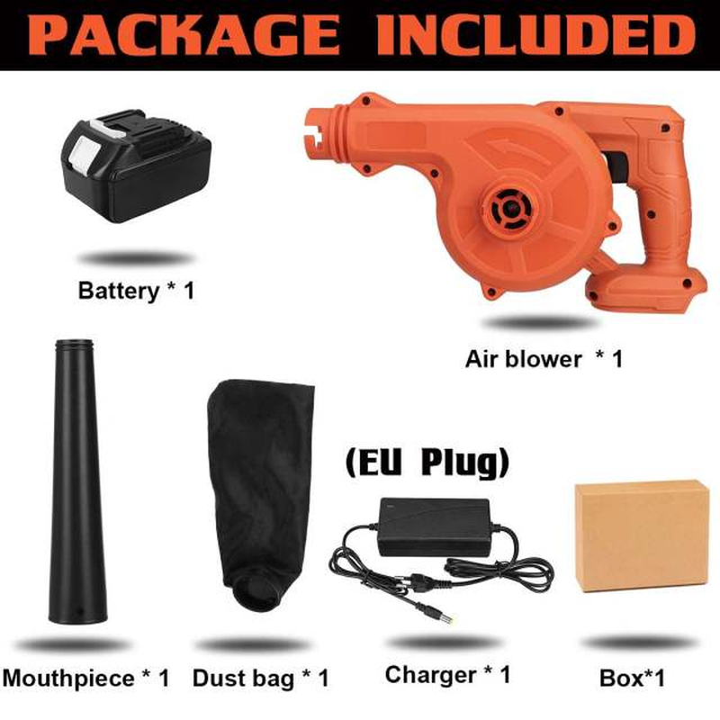 2000W Cordless Electric Air Blower & Suction Handheld Leaf Computer Dust Collector Cleaner Power Tools for Makita 18V Battery