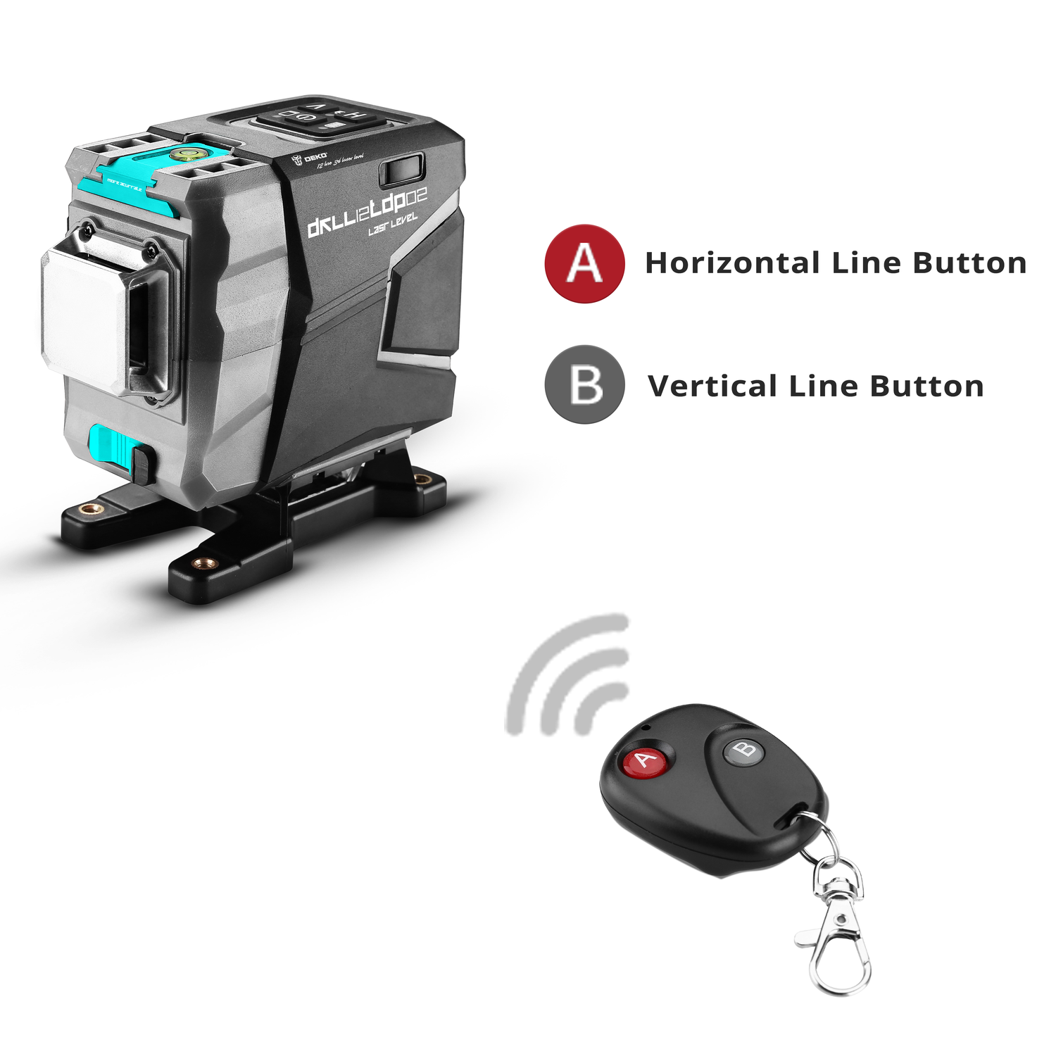 12 Lines 3D Green Laser Level Horizontal&Vertical Cross Lines 520Nm,Auto Self-Leveling, High-Precision (Dkll12Tdp02 Series)