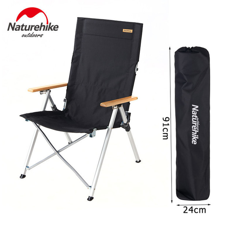 Camping Chair High Back Aluminum Lightweight Chair Portable Picnic Fishing Beach Chair Tourist Chair Folding Chair