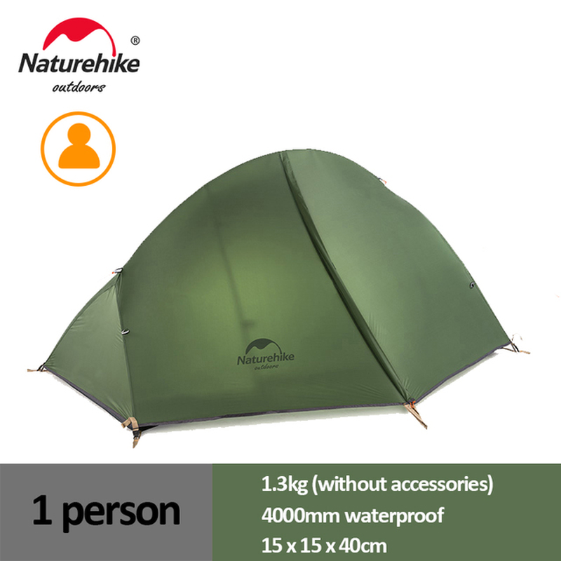 Cycling Tent 1 Person Ultralight Backpacking Tent Double Layer Fishing Beach Tent Outdoor Travel Hiking Camping Tent