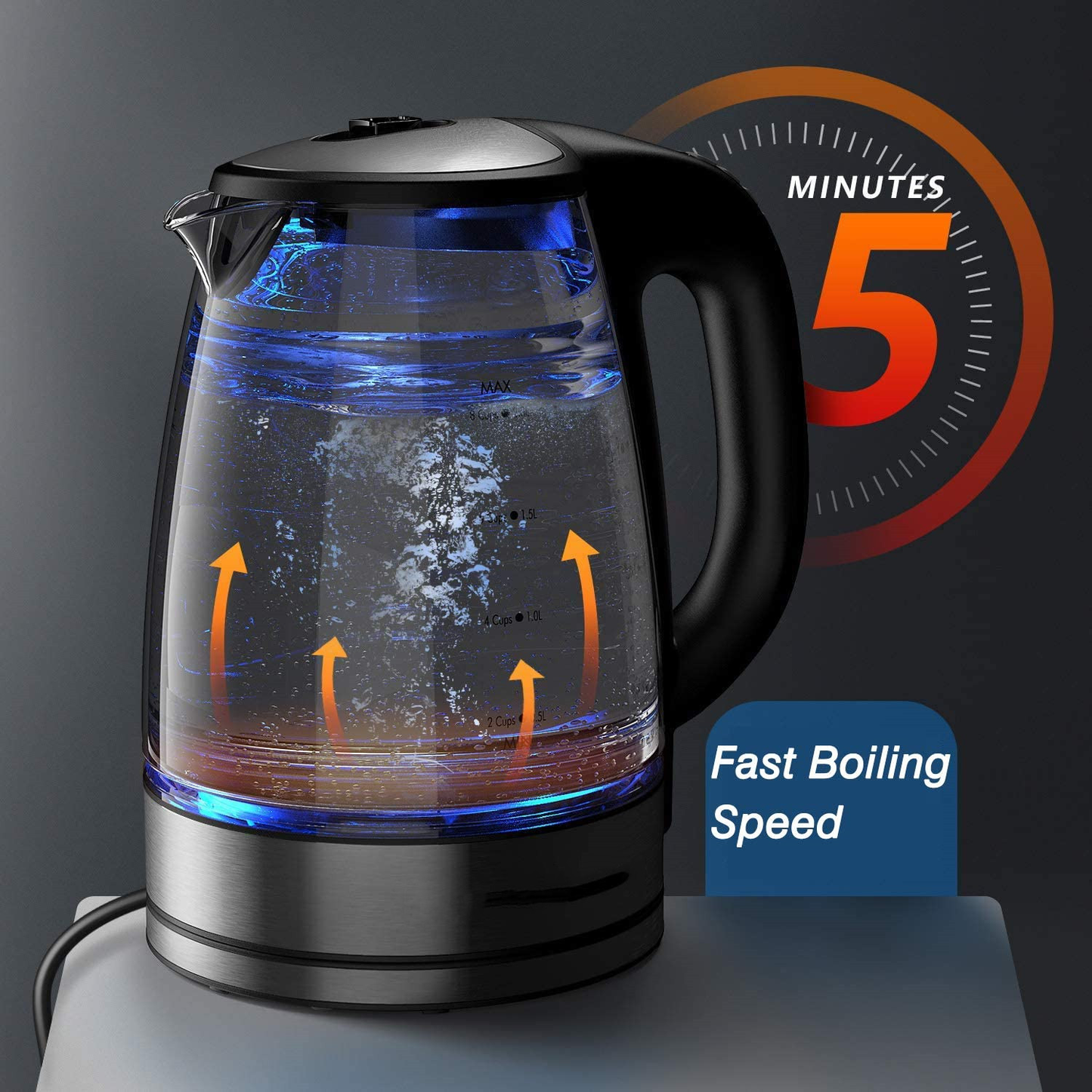 2.0L Electric Kettle with Temperature Control for Tea Coffee Cordless Water Heater Teapot Smart Kitchen Appliances 220V