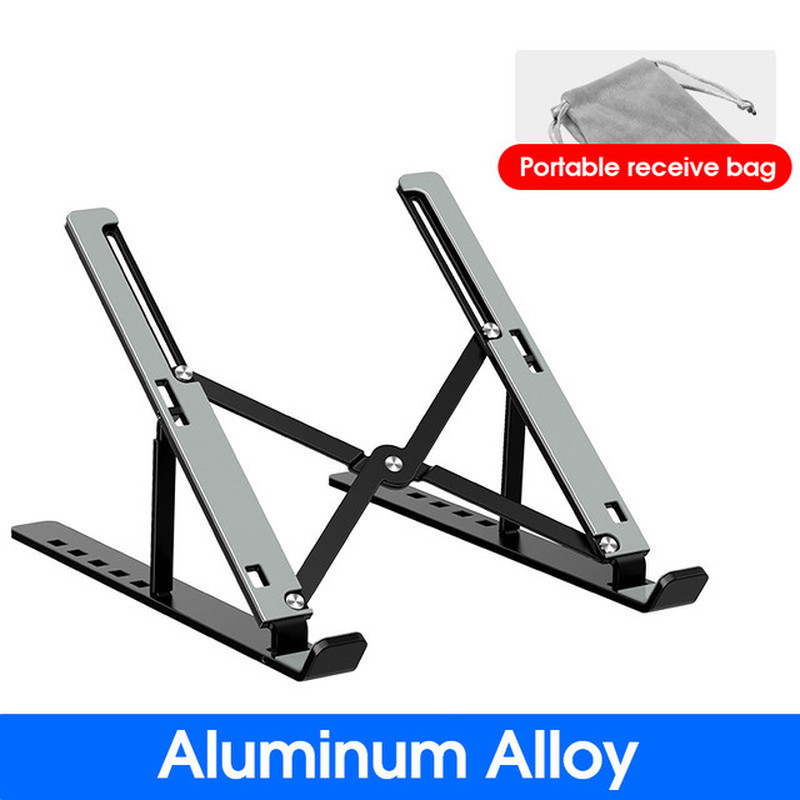 Portable Laptop Stand Aluminium Foldable Stand Compatible with 10 to 15.6 Inches Notebook Adjustable Support Base for Laptops