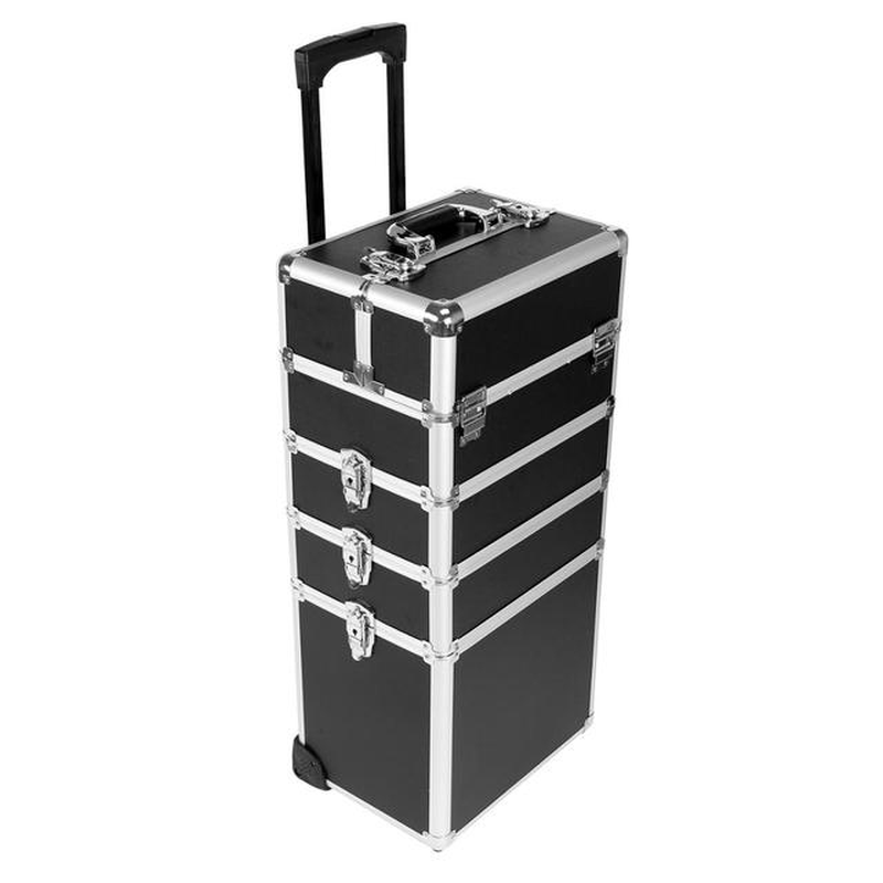 Yonntech Make up Case Hairdressing Vanity Beauty Cosmetic Box Trolley Large