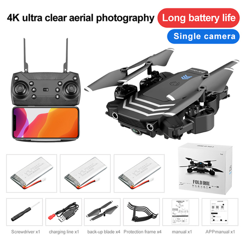 LS11 Pro Drone 4K HD Camera WIFI FPV Hight Hold Mode One Key Return Foldable Arm Quadcopter RC Dron for Kids Gift