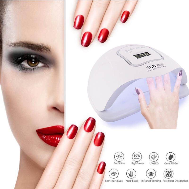 UV LED Lamp Lamp for Drying Nails for Manicure Nail Dryer Machine Gel Polish Auto Sensing Nail Tools LCD Display