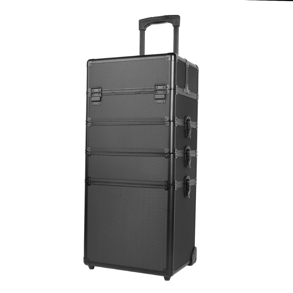 Yonntech Make up Case Hairdressing Vanity Beauty Cosmetic Box Trolley Large