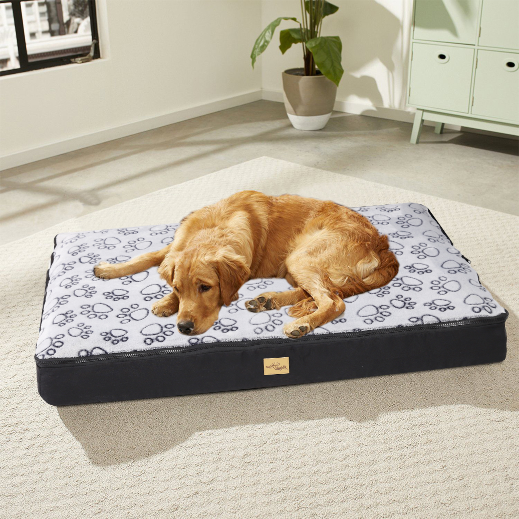 Extra Large Jumbo Dog Pillow Bed Waterproof Pet Cushion Mat Sleep Bed with Removable Cover for Large Dogs