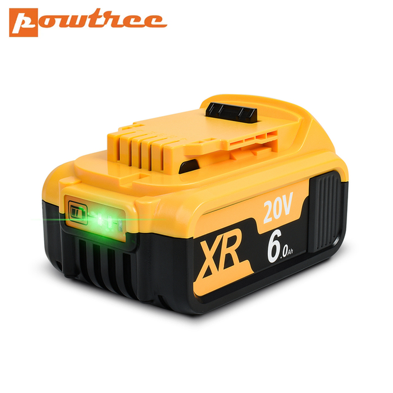 4000/6000Mah 18V/20V for Dewalt Power Tool Battery for DCB180 DCB181 DCB182 DCB201 DCB201-2 DCB200 DCB200-2 DCB204-2