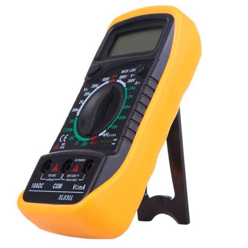 Multimeter Digital Multi Tester Voltmeter Ammeter Ohmmeter AC/DC Voltage Current Resistance with Buzzer Backlight LCD