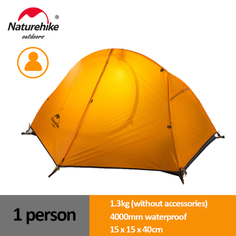 Cycling Tent 1 Person Ultralight Backpacking Tent Double Layer Fishing Beach Tent Outdoor Travel Hiking Camping Tent