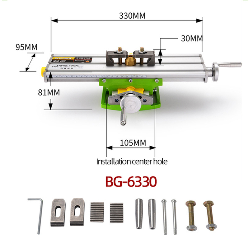 MINIQ Multifunction Drill Vise Fixture Working Table Mini Precision Milling Machine Worktable