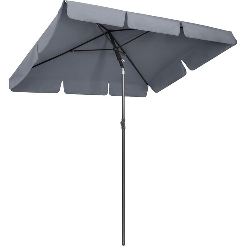 Rectangular Parasol Canopy Sun Umbrella Keep Cool UV Protection Foldable for Patio Household Market Outdoor Umbrella Rainproof