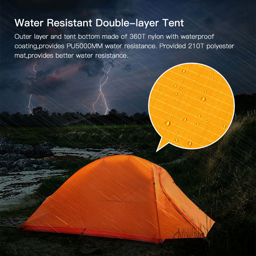 Double Layer Waterproof Ultralight Tent for Outdoor Backpacking Camping Hiking Fishing Tourism and Camping Tent