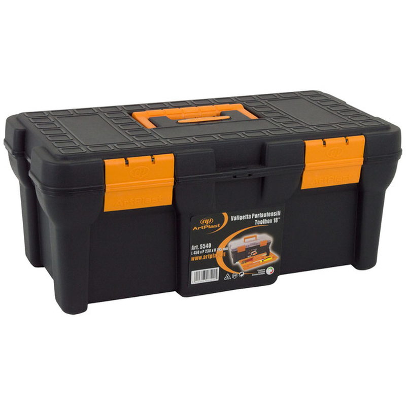 Artplast Polypropylene Tool Boxes/Briefcases with Handles in Various Colors