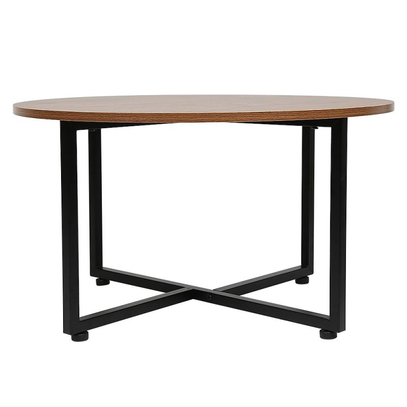 Table70*70*40Cm round Modern Coffee Table Wood Tea Coffee Service Desk Living Room Living Room Table HWC