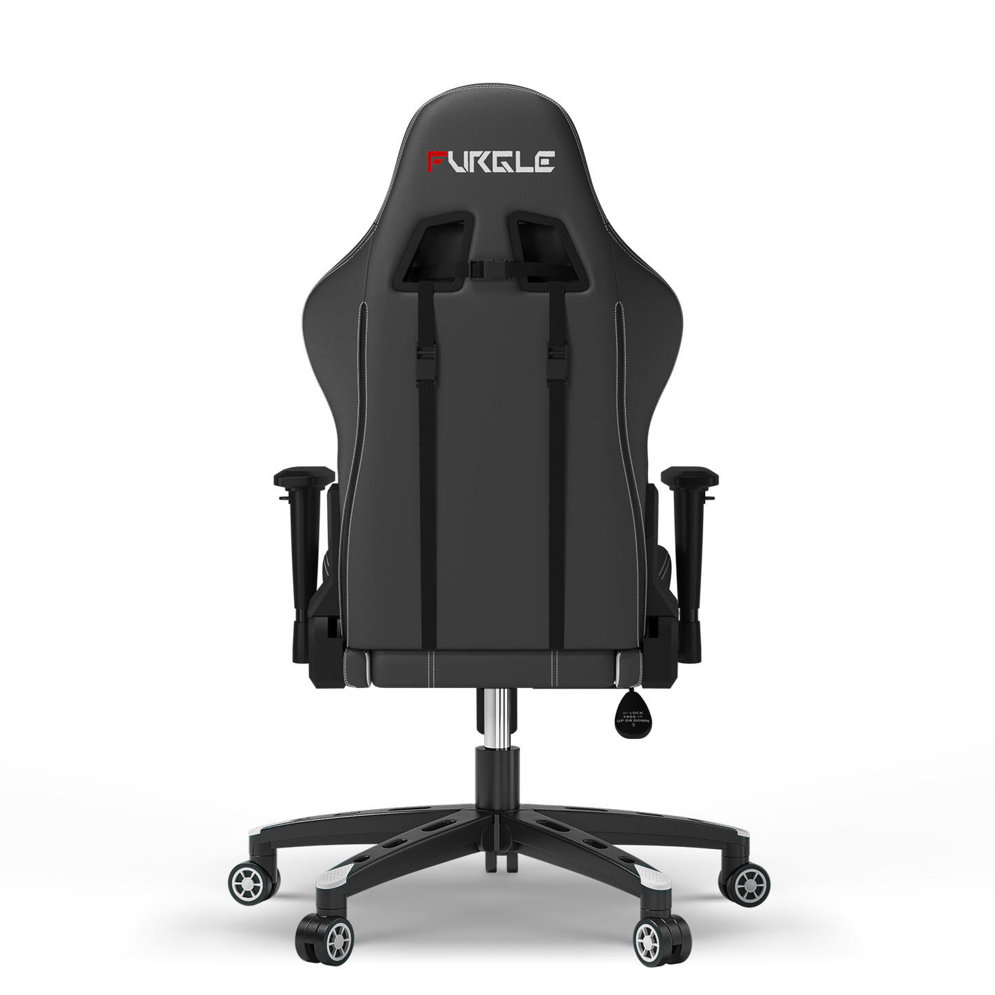 Carry Series Gaming Chair 360° Swivel Ergonomic Racing-Style 90-160 Degree Decline Office Chair Black White Colors